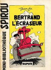 Mini-récits et stripbooks Spirou -MR1138- Bertrand l'écraseur
