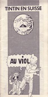 Tintin - Pastiches, parodies & pirates -2b- Tintin en Suisse