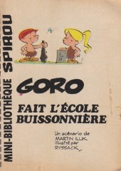 Mini-récits et stripbooks Spirou -MR1578- Goro fait l'école buissonnière