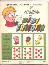 Bibi Fricotin (Jeunesse Joyeuse) puis (Le Journal de) -11- Bimestriel N°11