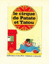 Mini-récits et stripbooks Spirou -MR1764- Le cirque de Patate et Tatou