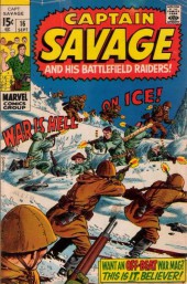 Captain Savage and his Leatherneck Raiders (1968) -16- War Is Hell--On Ice !