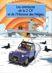 Tintin - Publicités -Citroëna- Les aventures de la 2 CV et de l'homme des neiges