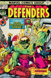 Couverture de The defenders Vol.1 (1972) -22- Fangs of fire and blood