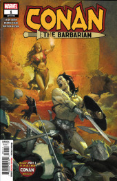 Couverture de Conan the Barbarian Vol.3 (2019) -1- The Life & Death of Conan: part one - The Weird of the Crimson Witch
