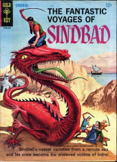 Couverture de The fantastic Voyages of Sindbad (1965) -1- Sindbad's Vessel Vanishes from a Remote Sea and His Crew Become the Enslaved Victims of Indra!