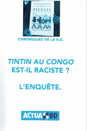 Chronique de la BD -1a- L'Affaire Tintin au Congo