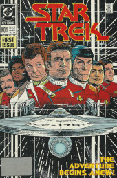 Couverture de Star Trek (1989) (DC comics) -1- The Adventure Begins Anew!
