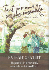 Tant que nous serons ensemble -1Extrait- Tome 1