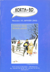 (Catalogues) Ventes aux enchères - Divers - Horta-BD - mercredi 16 janvier 2002