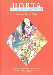 (Catalogues) Ventes aux enchères - Divers - Horta-BD - mercredi 24 mai 2000