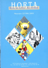 (Catalogues) Ventes aux enchères - Divers - Horta-BD - mercredi 31 mai 2001