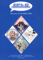 (Catalogues) Ventes aux enchères - Divers - Horta-BD - mercredi 18 février 2009