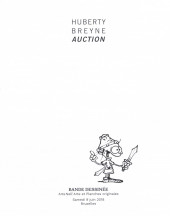 (Catalogues) Ventes aux enchères - Divers - Huberty Breyne gallery - Bandes dessinées - Samedi 9 juin 2018 - Bruxelles