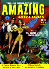 Amazing Adventures (Ziff-Davis - 1950) -5- The Secret of the Crater-Men