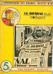 L'hebdomadaire des grands récits -47- Jean Valhardi détective : le journal boucle à 6 heures