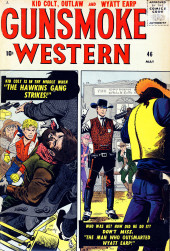 Gunsmoke Western (Atlas Comics - 1957) -46- The Hawkins Gang Strikes!/The Man Who Outsmarted Wyatt Earp!