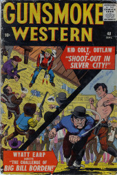 Gunsmoke Western (Atlas Comics - 1957) -48- Shoot-Out in Silver City!/The Challenge of Big Bill Borden!