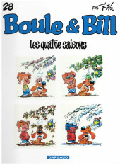 Boule et Bill -02- (Édition actuelle) -28a2019- Les quatre saisons