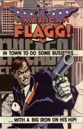Couverture de American Flagg! Vol.1 (First Comics - 1983) -9- ...In Town to do Some Business...Whith a Big Iron in his Hip!