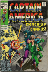 Captain America Vol.1 (1968) -120- Crack-up on campus !
