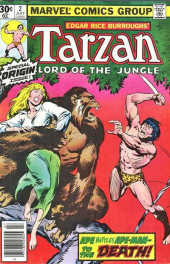 Couverture de Tarzan Lord of the Jungle (1977) -2- Ape Battles Ape-Man -- To The Death!