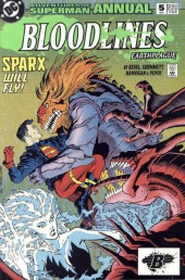 The adventures of Superman Vol.1 (1987) -AN05- Annual #5. Bloodlines. Sparx will Fly!