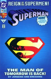 Superman Vol.2 (1987) -78- Reign of the Supermen! The Man of Tomorrow is Back!