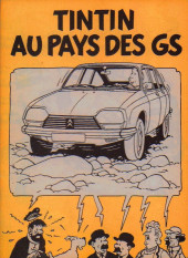 Tintin - Publicités -Citroën- Tintin au pays de GS