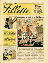Fillette (Après-guerre) -123- Aurore la petite chatelaine