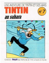 Tintin - Publicités -9Nes07- Une aventure de Tintin et ses amis : Tintin au sahara