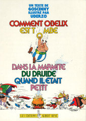 Astérix (Hors Série) -1989a1989- Comment Obélix est tombé dans la marmite du druide quand il était petit