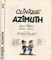 Mini-récits et stripbooks Spirou -MR1634- Clinique azimuth
