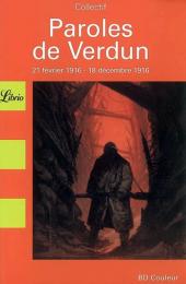 Paroles de Verdun -Librio- Paroles de Verdun, 21 février 1916 - 18 décembre 1916