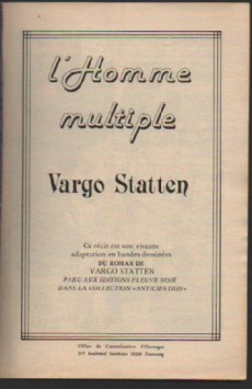 Extrait de Aventures fiction (3e série) -5- L'Homme multiple