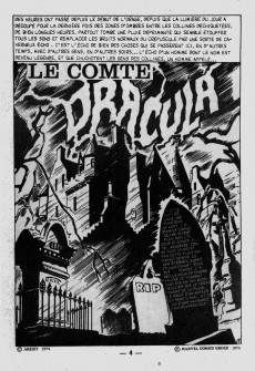 Extrait de Dracula (Aredit - Comics Pocket) -1- Le comte Dracula