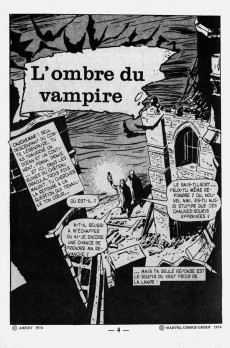 Extrait de Dracula (Aredit - Comics Pocket) -2- L'ombre du vampire