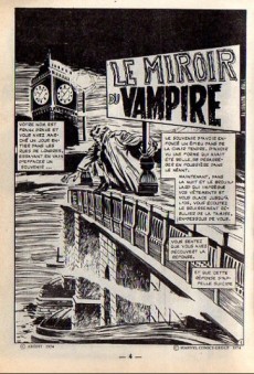 Extrait de Dracula (Aredit - Comics Pocket) -3- Le miroir du vampire