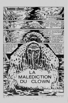 Extrait de Eclipso (Arédit) -55- L'homme chose : la malédiction du clown