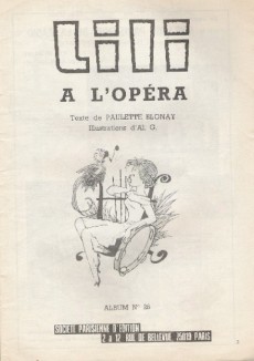 Extrait de Lili (L'espiègle Lili puis Lili - S.P.E) -28a- Lili à l'opéra