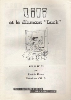 Extrait de Lili (L'espiègle Lili puis Lili - S.P.E) -35c1977- Lili et le diamant 