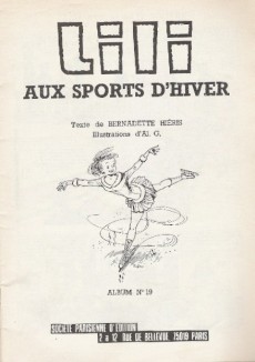 Extrait de Lili (L'espiègle Lili puis Lili - S.P.E) -19a1982- Lili aux sports d'hiver