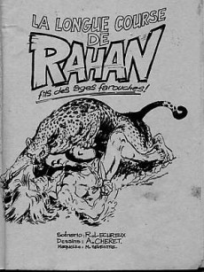 Extrait de Rahan (6e Série - Vaillant) (Supplément Pif) - La longue course de Rahan