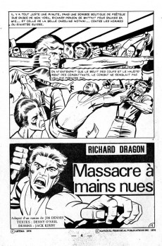 Extrait de Richard Dragon - Combattant du Kung-Fu (Arédit) -2- Massacre à mains nues