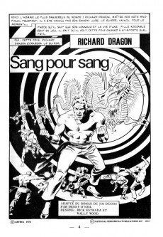 Extrait de Richard Dragon - Combattant du Kung-Fu (Arédit) -3- Sang pour sang