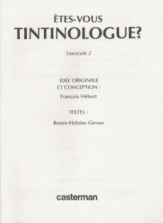 Extrait de Tintin - Divers -1983/03- Êtes-vous tintinologue ? (2)
