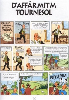 Extrait de Tintin (en langues régionales) -18Alsacien- D'affär Mit'm Tournesol
