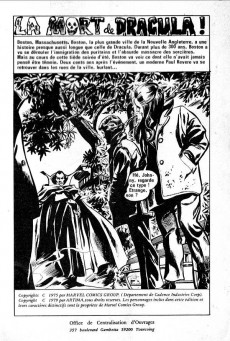 Extrait de Dracula (Aredit - Comics Pocket) -23- La mort de Dracula
