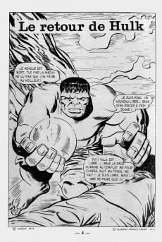 Extrait de Étranges aventures (1re série - Arédit) -36- Le retour de Hulk