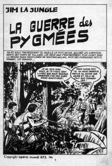 Extrait de Jim la Jungle (Edi Europ) -15- La guerre des pygmées